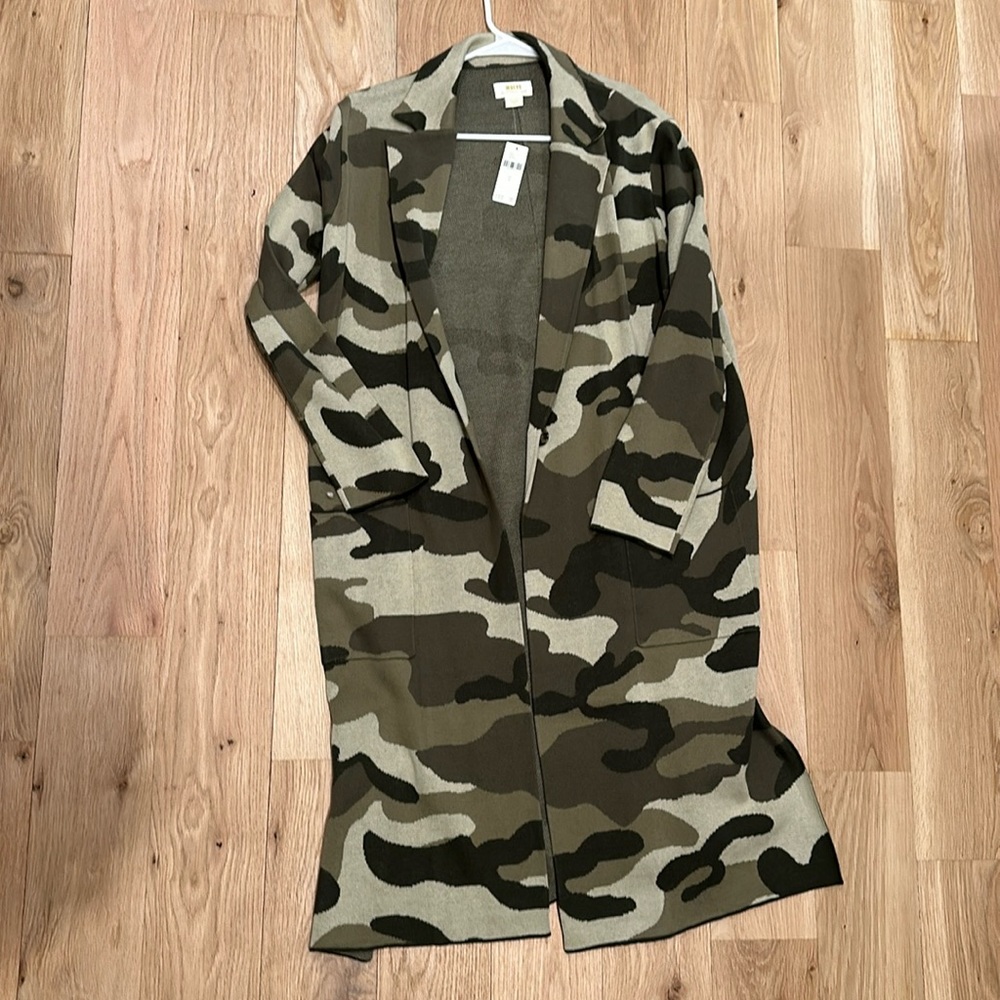 Maeve (Anthropologie) Long Camo Sweater NWT